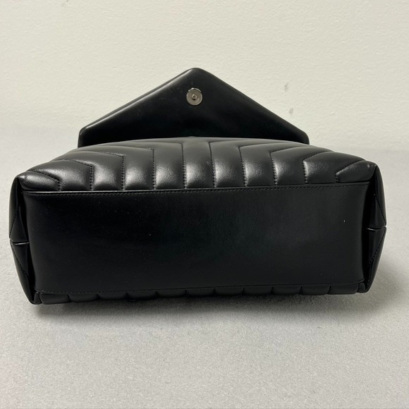 Saint Laurent Loulou Medium YSL Shoulder Bag Quilted Leather Black Designer - Picture 4 of 16